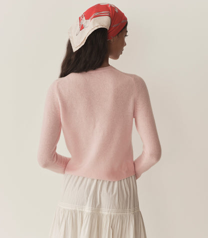 DÔEN Women Freya Cashmere Cardigan - Rosewater
