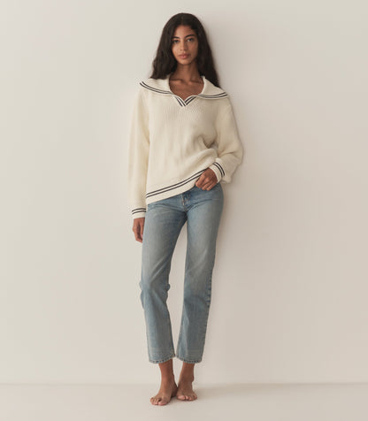 DÔEN Women Voyage Sweater - Ivory