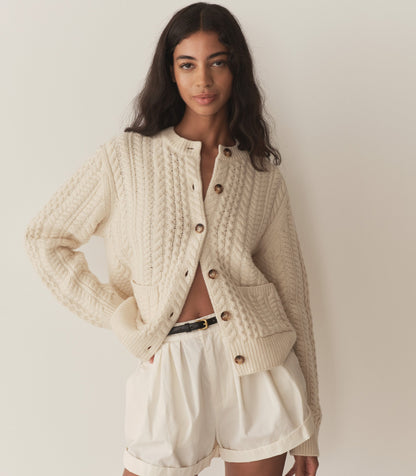 DÔEN Women Marilene Cardigan - Ivory