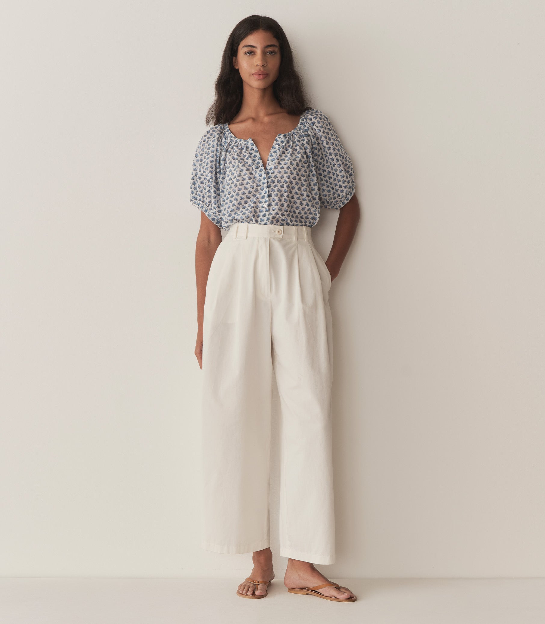 DÔEN Women June Top - Dahlia Ditsy