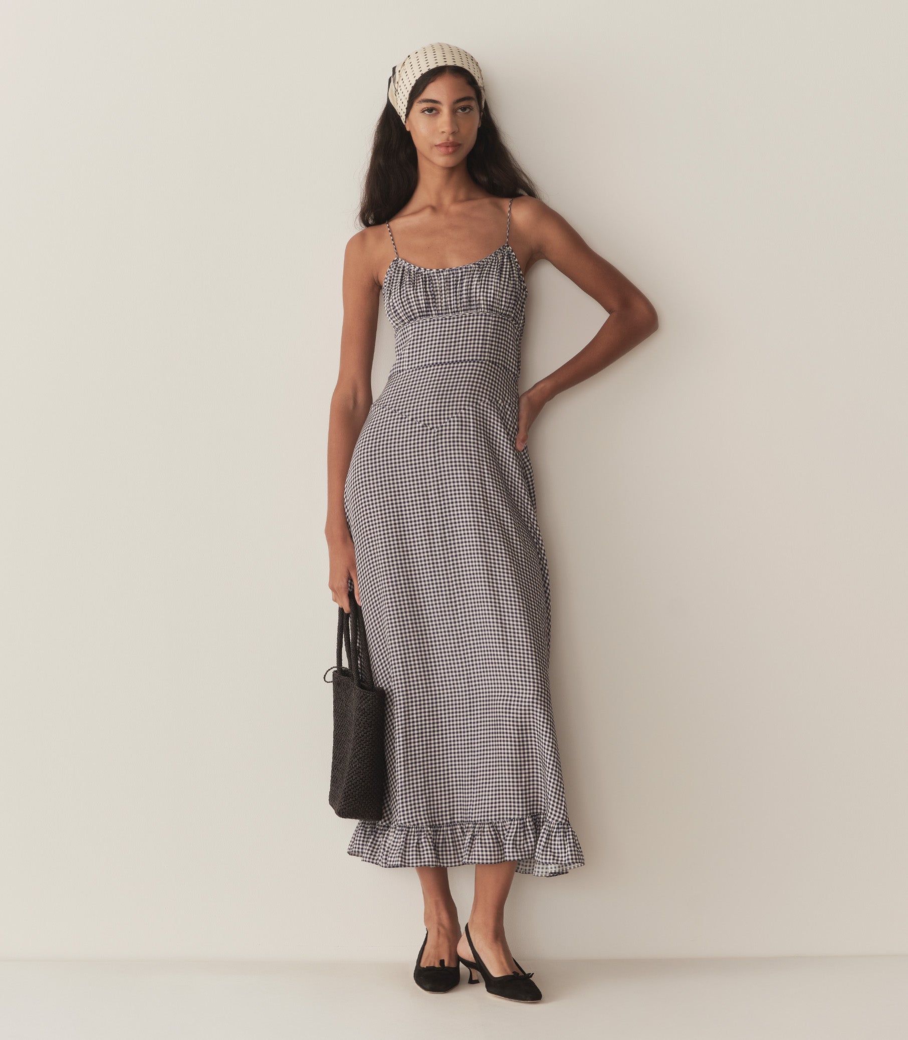 DÔEN Women Rosaria Dress - Santa Marina Gingham