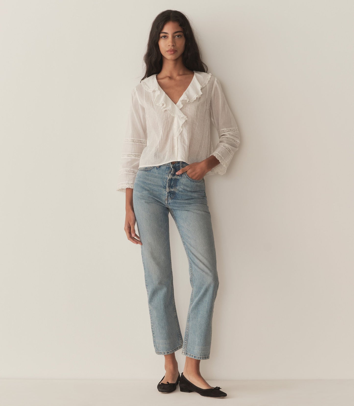 DÔEN Women Huguette Top - Salt