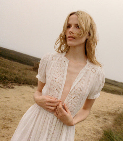 DÔEN Women Windsor Dress - Salt