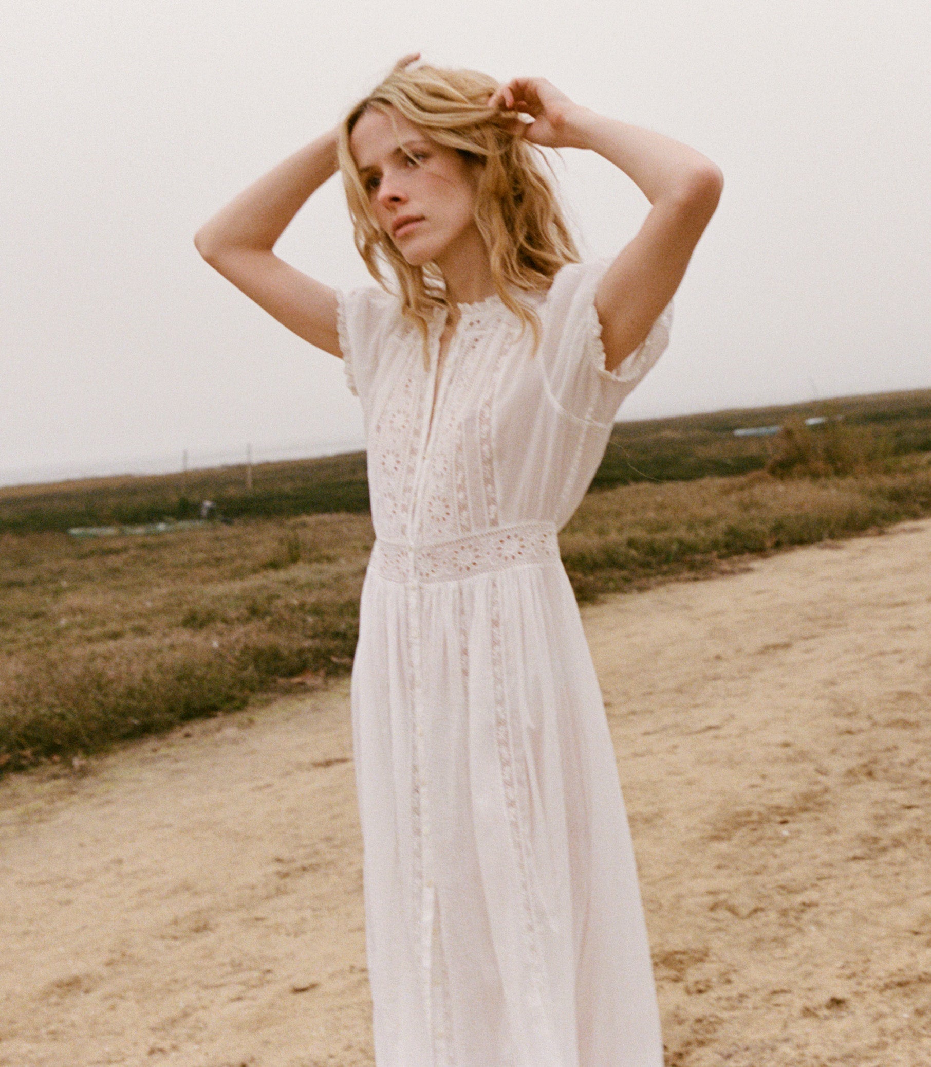 DÔEN Women Windsor Dress - Salt