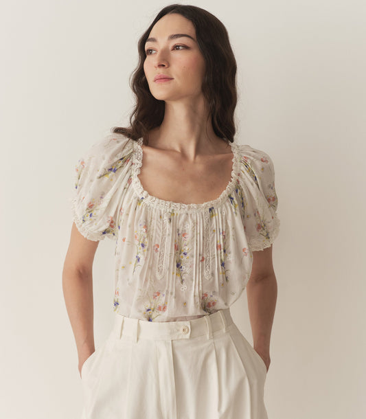 DÔEN Women Frederica Top - Painted Bouquet