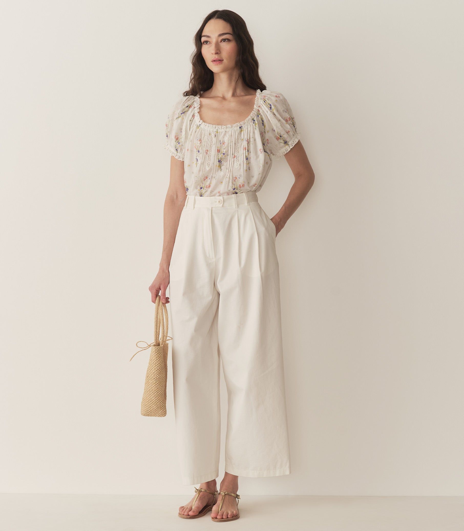 DÔEN Women Frederica Top - Painted Bouquet