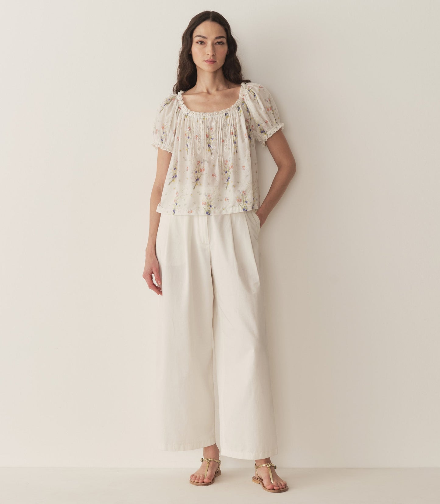 DÔEN Women Frederica Top - Painted Bouquet