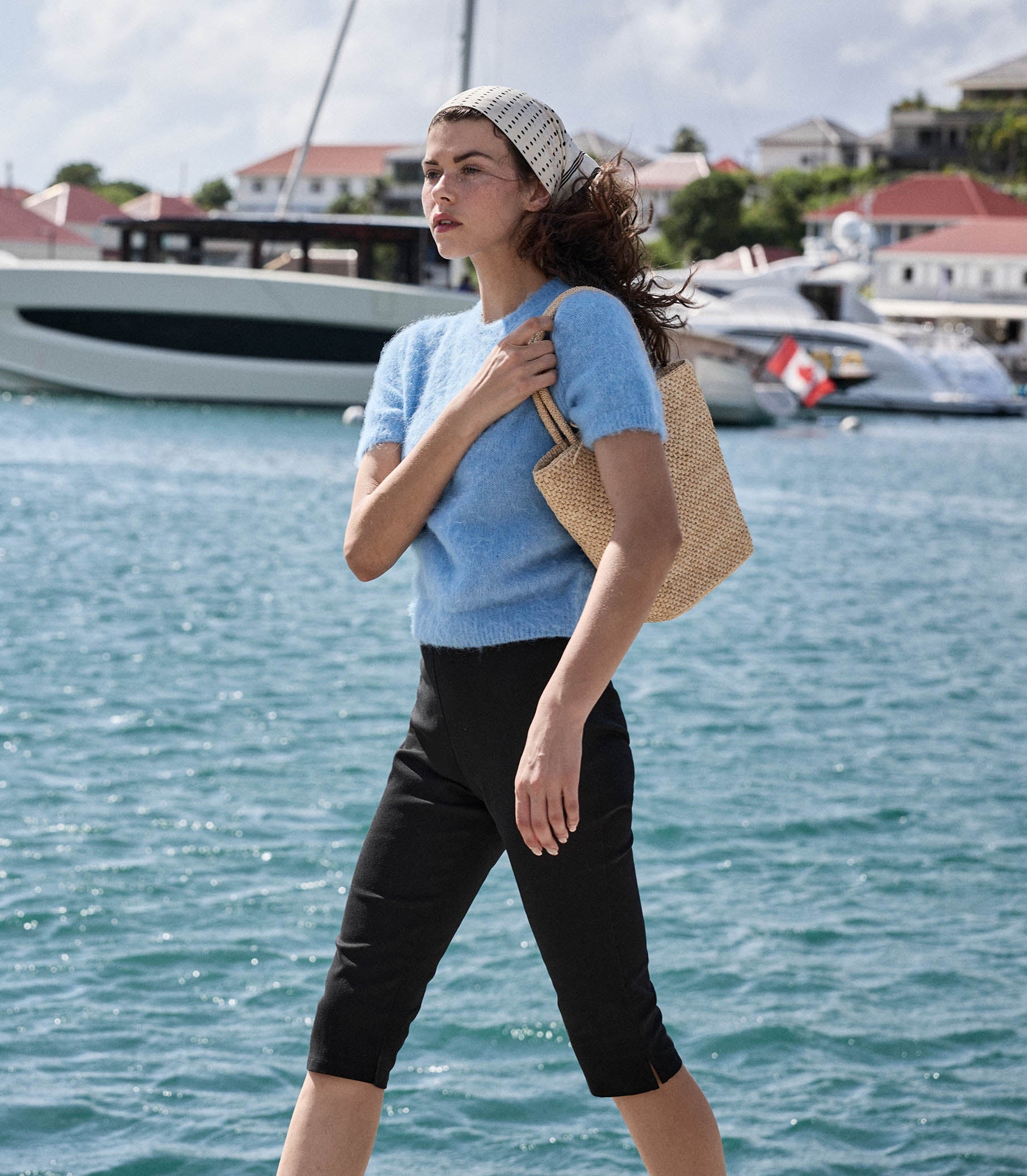 DÔEN Women Hearst Sweater - Seashore Blue