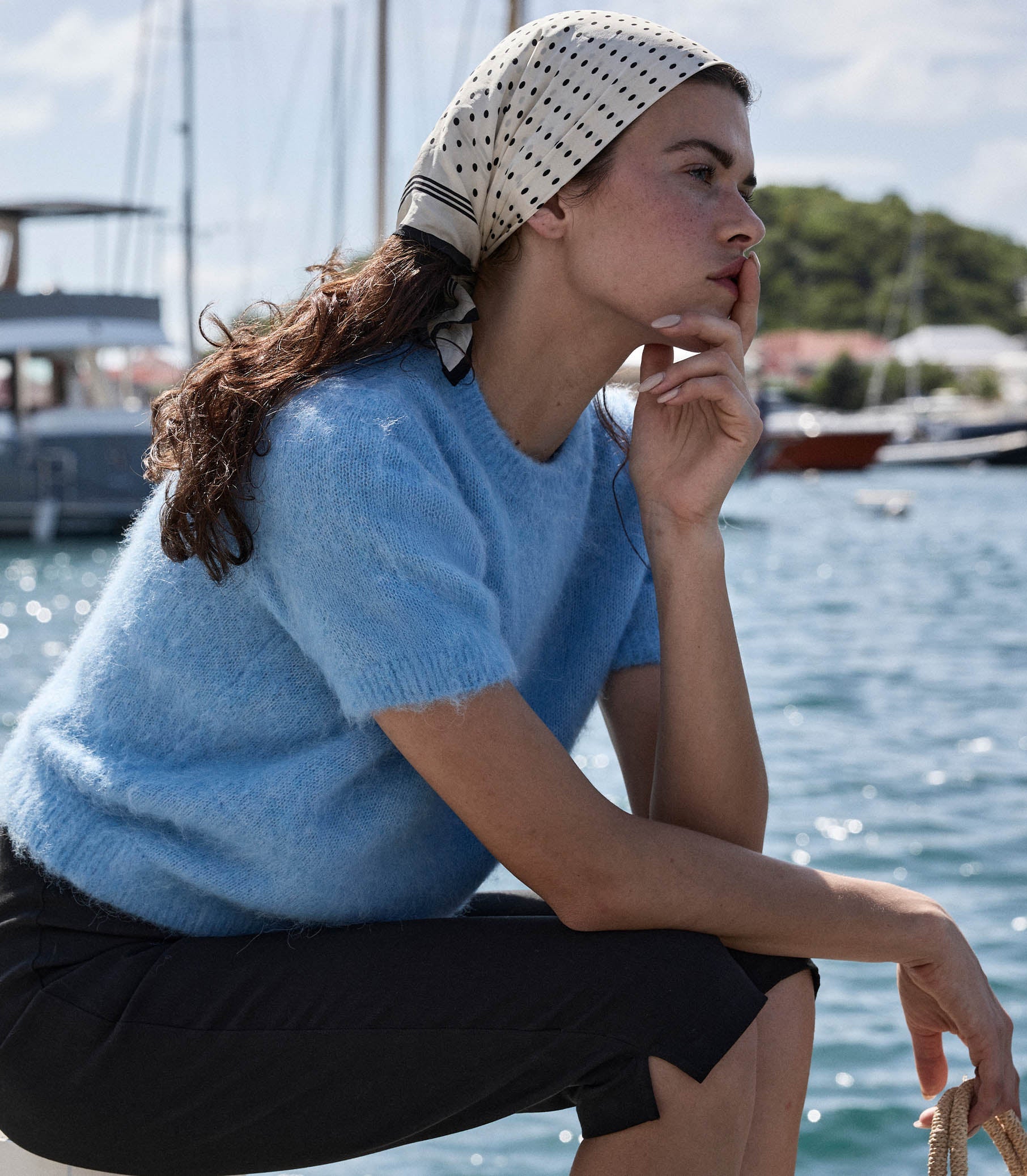 DÔEN Women Hearst Sweater - Seashore Blue