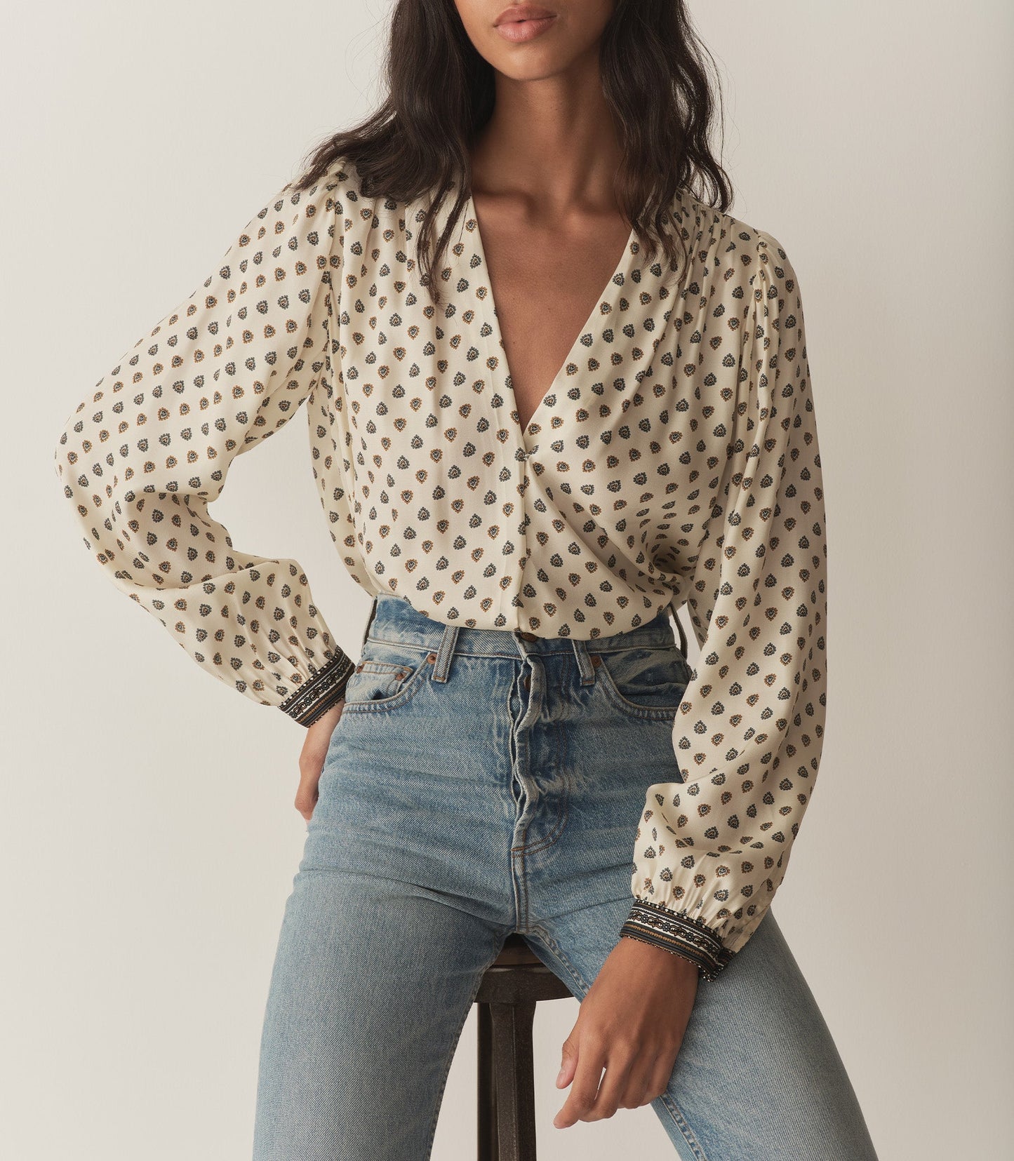 DÔEN Women Candace Top - Riviera Foulard