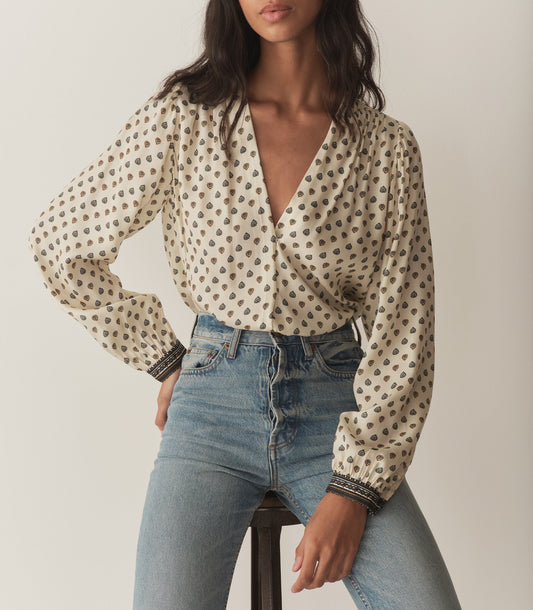 DÔEN Women Candace Top - Riviera Foulard