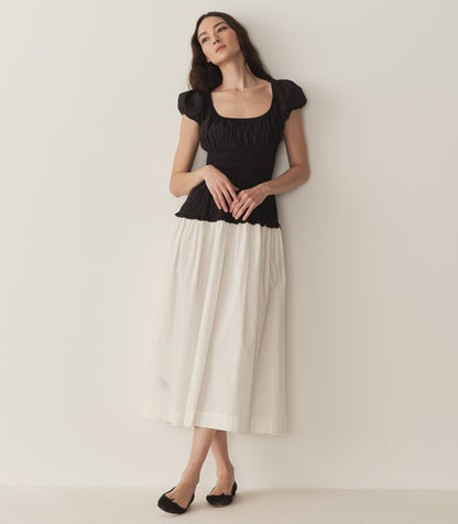 DÔEN Women Enya Dress - Black And Salt