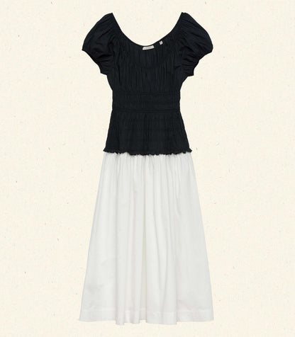 DÔEN Women Enya Dress - Black And Salt