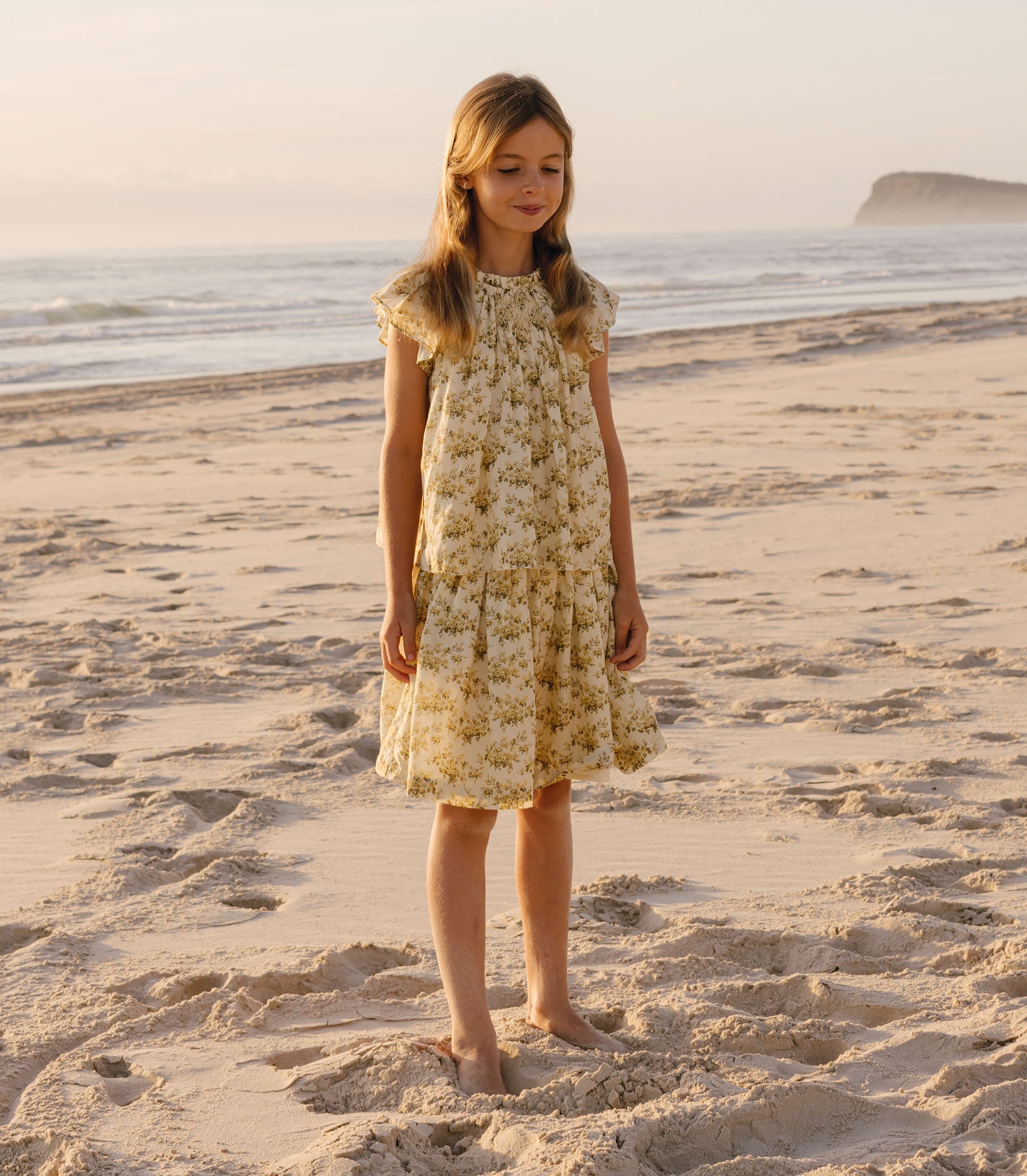 DÔEN Kids Ira Top - Citron Rosier Floral