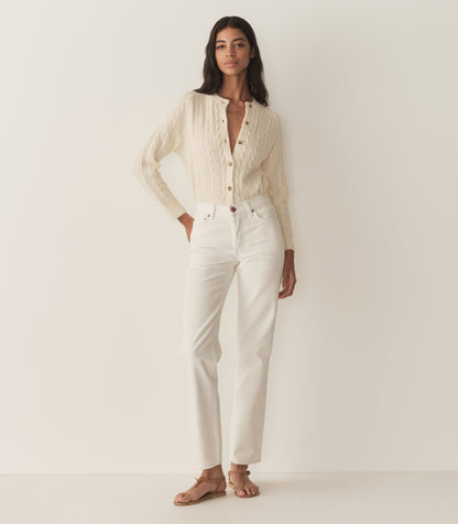DÔEN Women Penrose Cardigan - Sea Salt