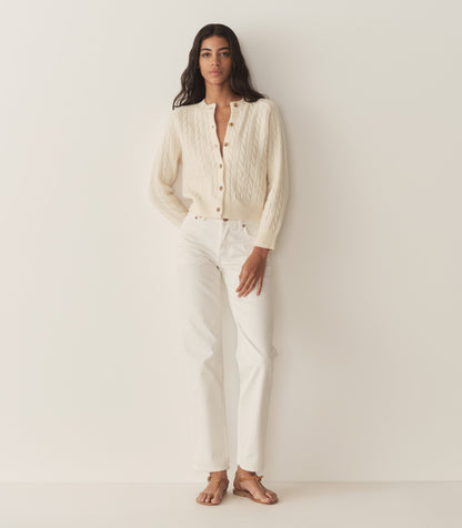DÔEN Women Penrose Cardigan - Sea Salt