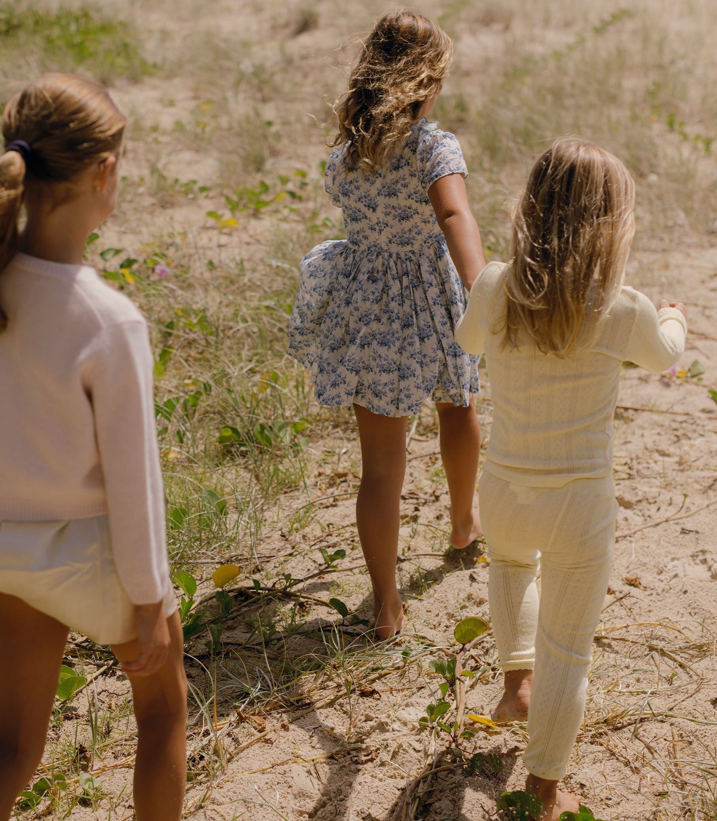 DÔEN Kids Dua Dress - Bleu Rosier Floral