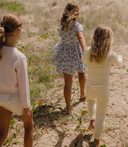 DÔEN Kids Dua Dress - Bleu Rosier Floral