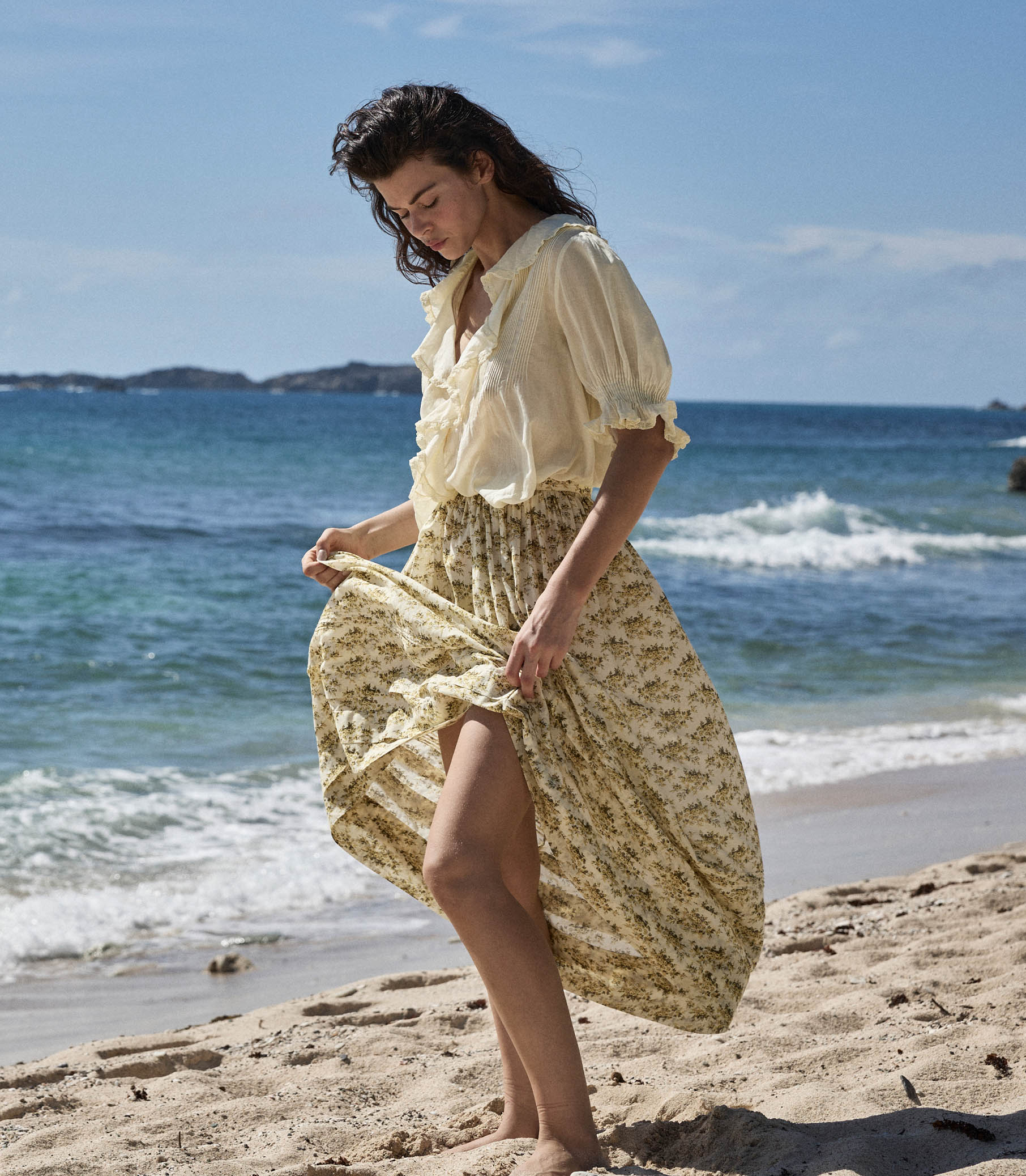 DÔEN Women Marcie Skirt - Citron Rosier Floral