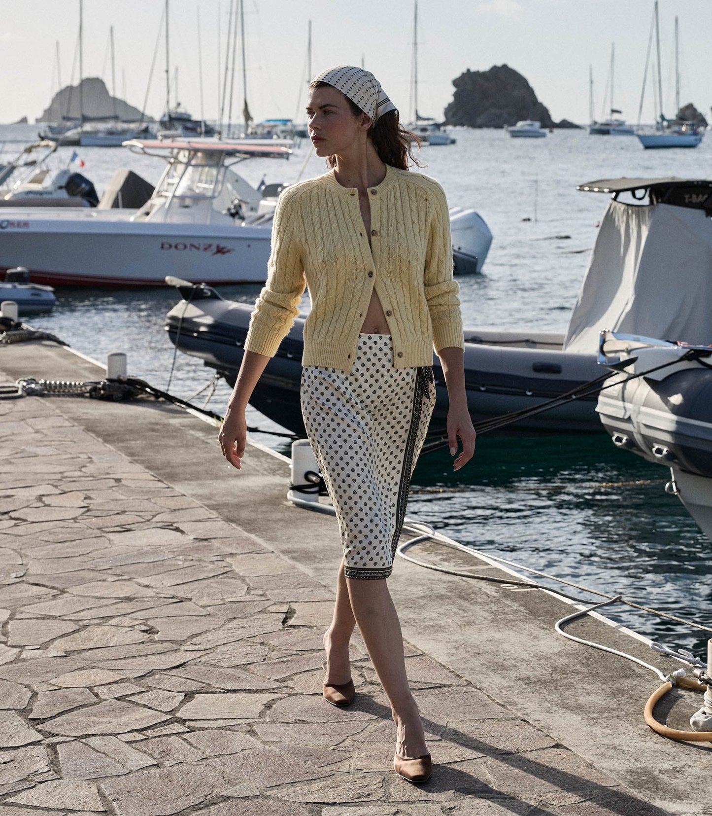 DÔEN Women Penrose Cardigan - Lemon Chiffon
