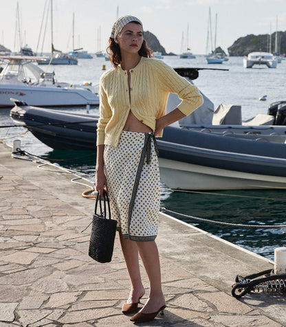 DÔEN Women Penrose Cardigan - Lemon Chiffon