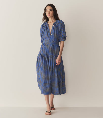 DÔEN Women Sebastiane Skirt - Cassis Check