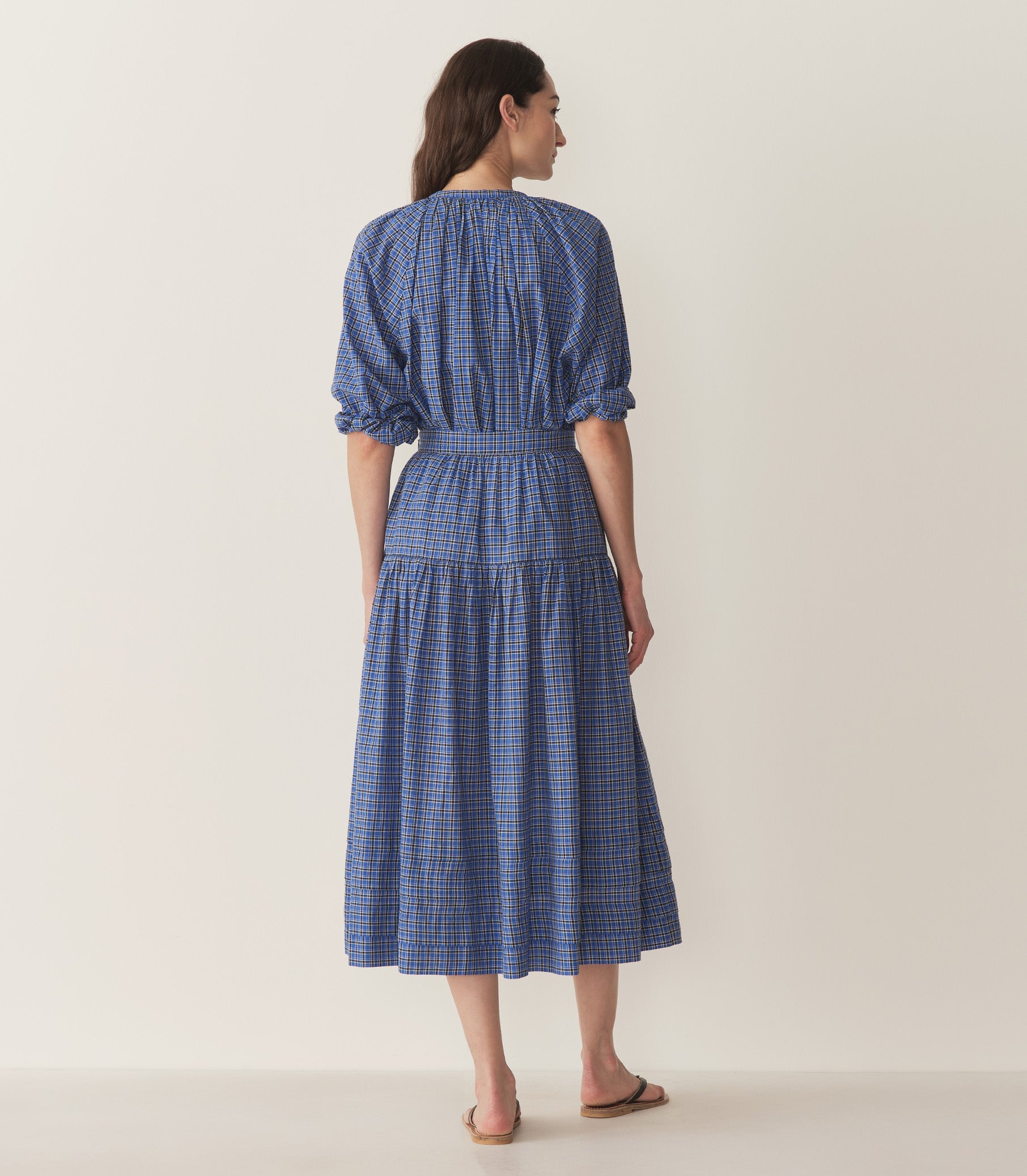DÔEN Women Sebastiane Skirt - Cassis Check