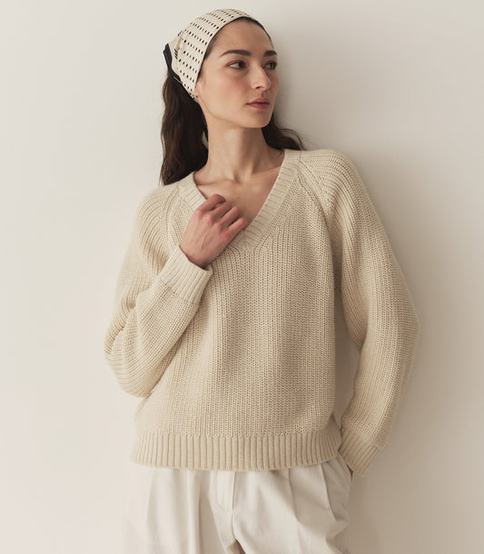 DÔEN Women Emmons Sweater - Cream