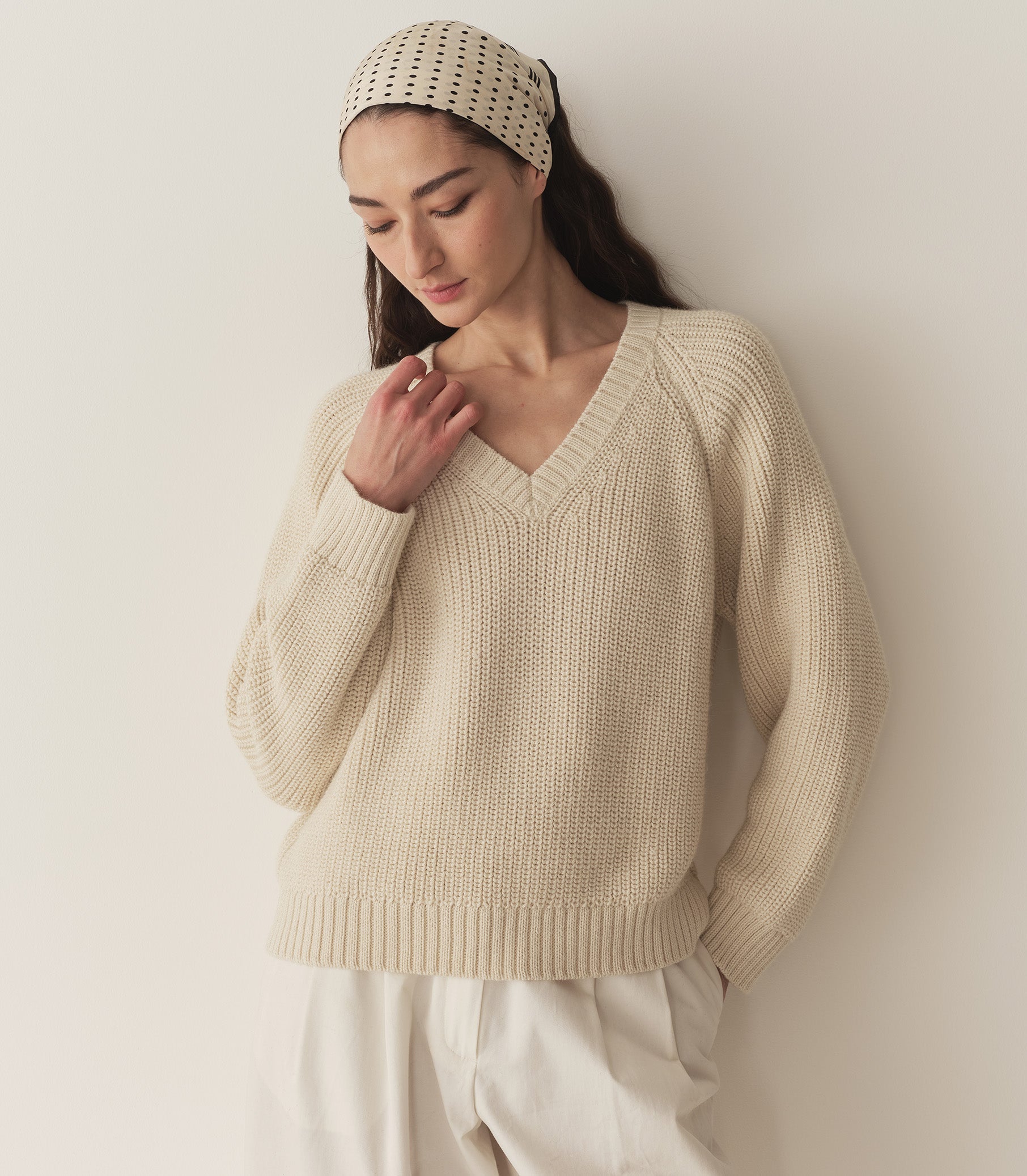 DÔEN Women Emmons Sweater - Cream