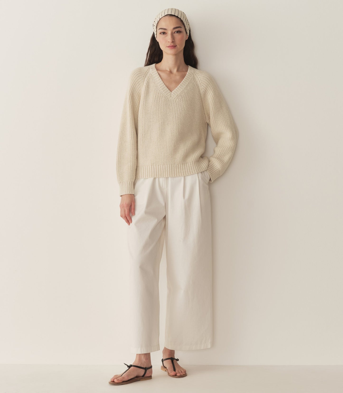 DÔEN Women Emmons Sweater - Cream