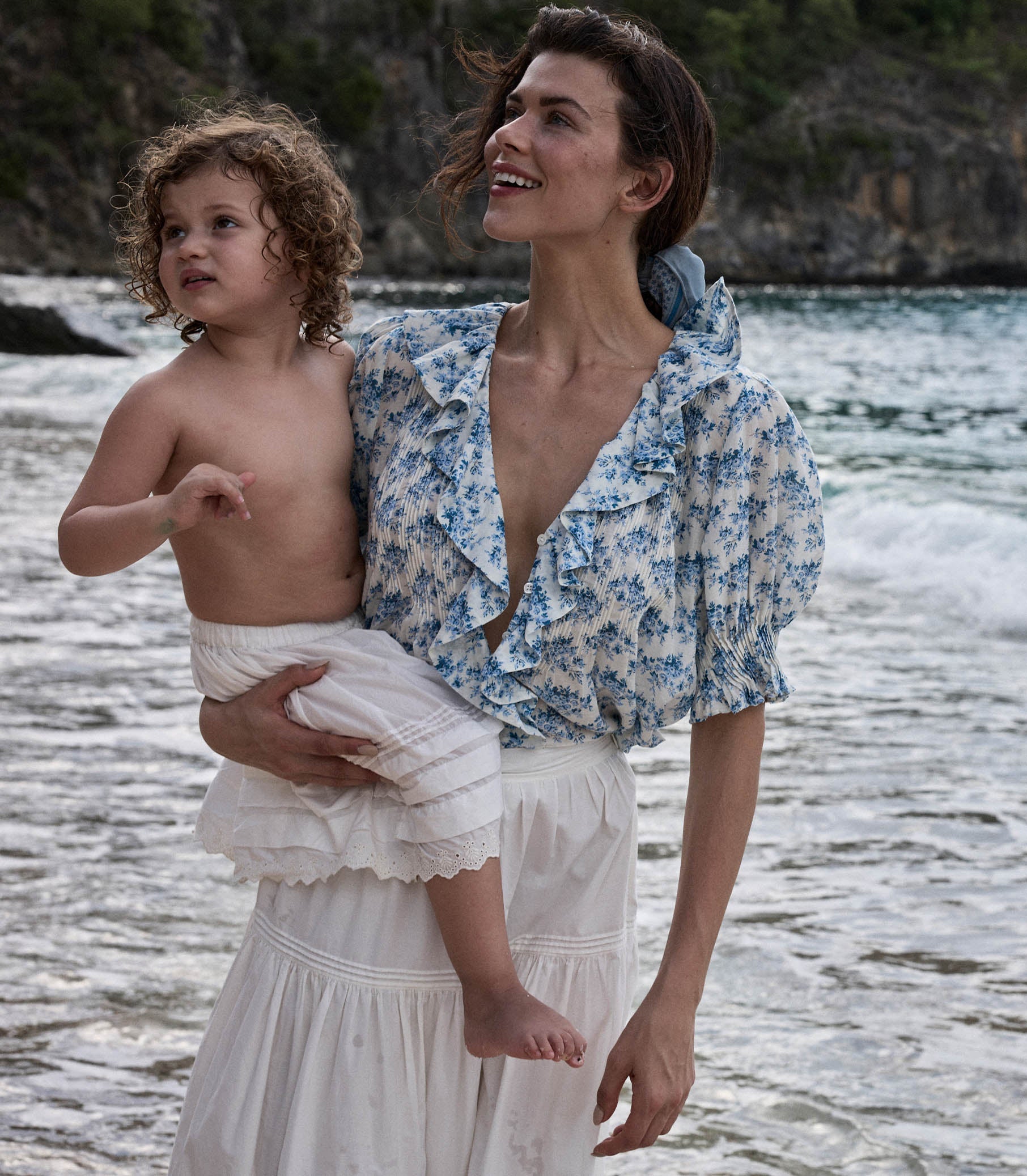 DÔEN Women Henri Top - Bleu Rosier Floral