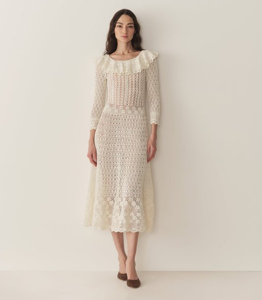 DÔEN Women Margot Dress - Pearl