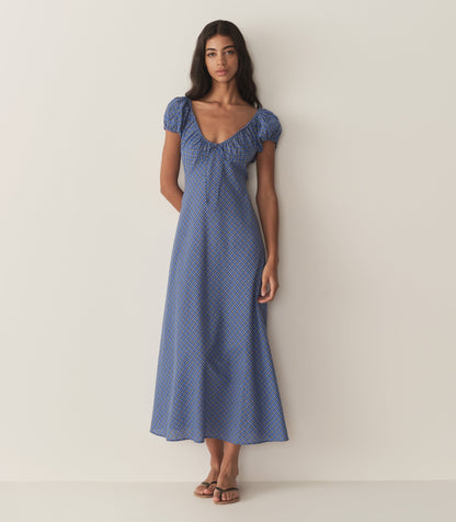 DÔEN Women Sofia Dress - Cassis Check