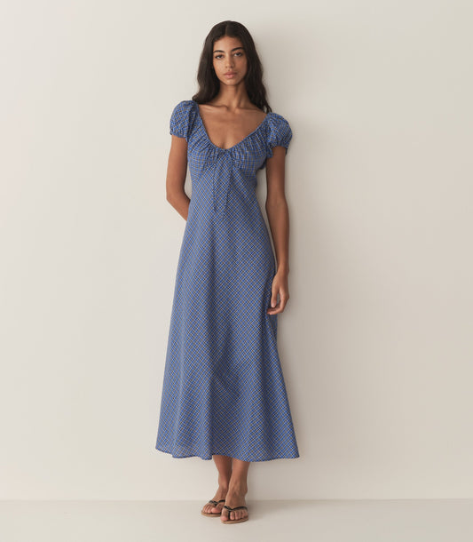 DÔEN Women Sofia Dress - Cassis Check