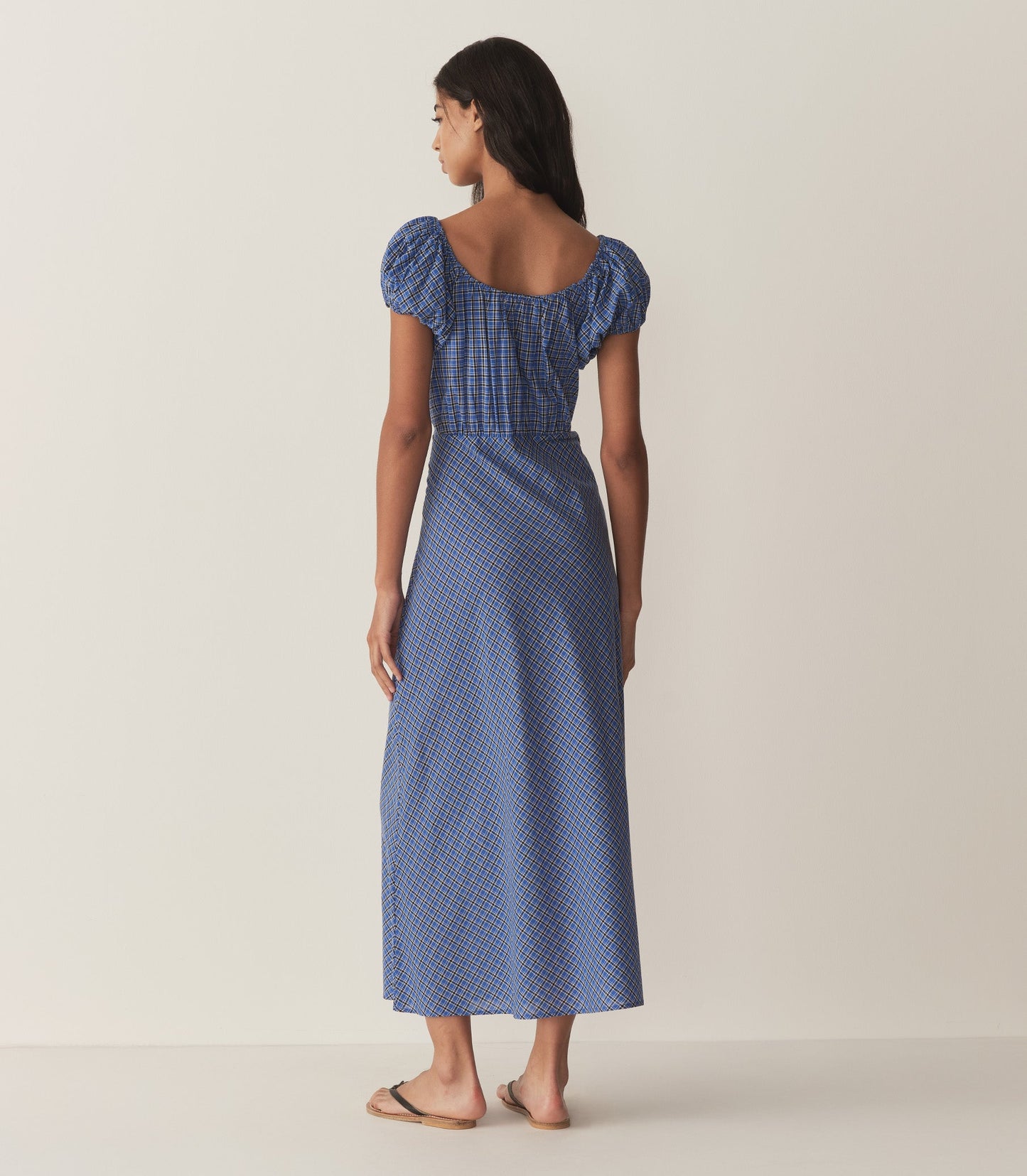 DÔEN Women Sofia Dress - Cassis Check