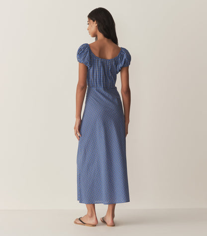 DÔEN Women Sofia Dress - Cassis Check