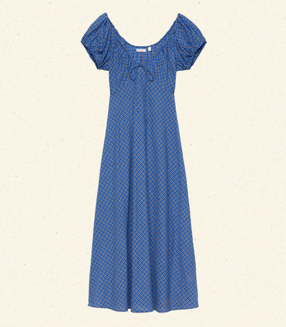 DÔEN Women Sofia Dress - Cassis Check