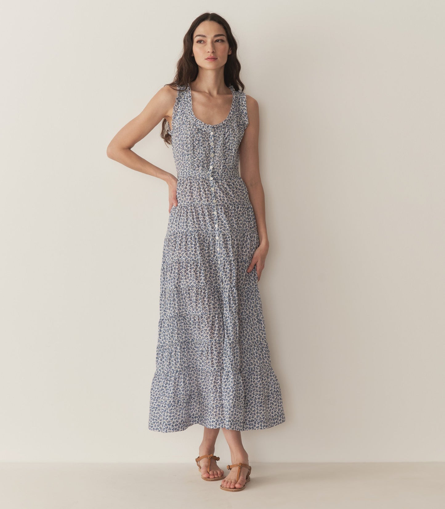 DÔEN Women Ottessa Dress - Cornflower Hillside Bloom