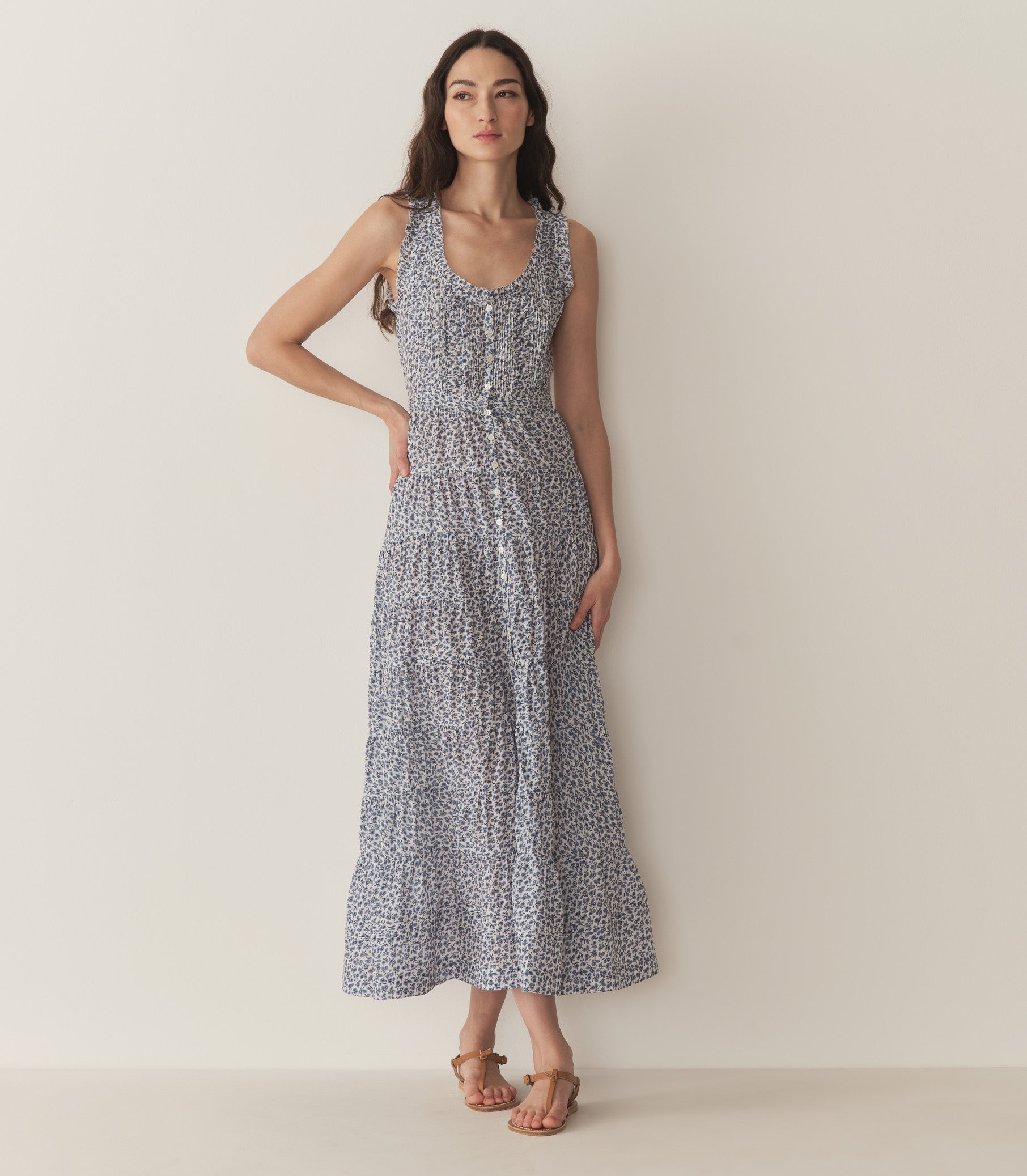 DÔEN Women Ottessa Dress - Cornflower Hillside Bloom