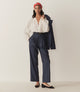 Navy Gessato Stripe