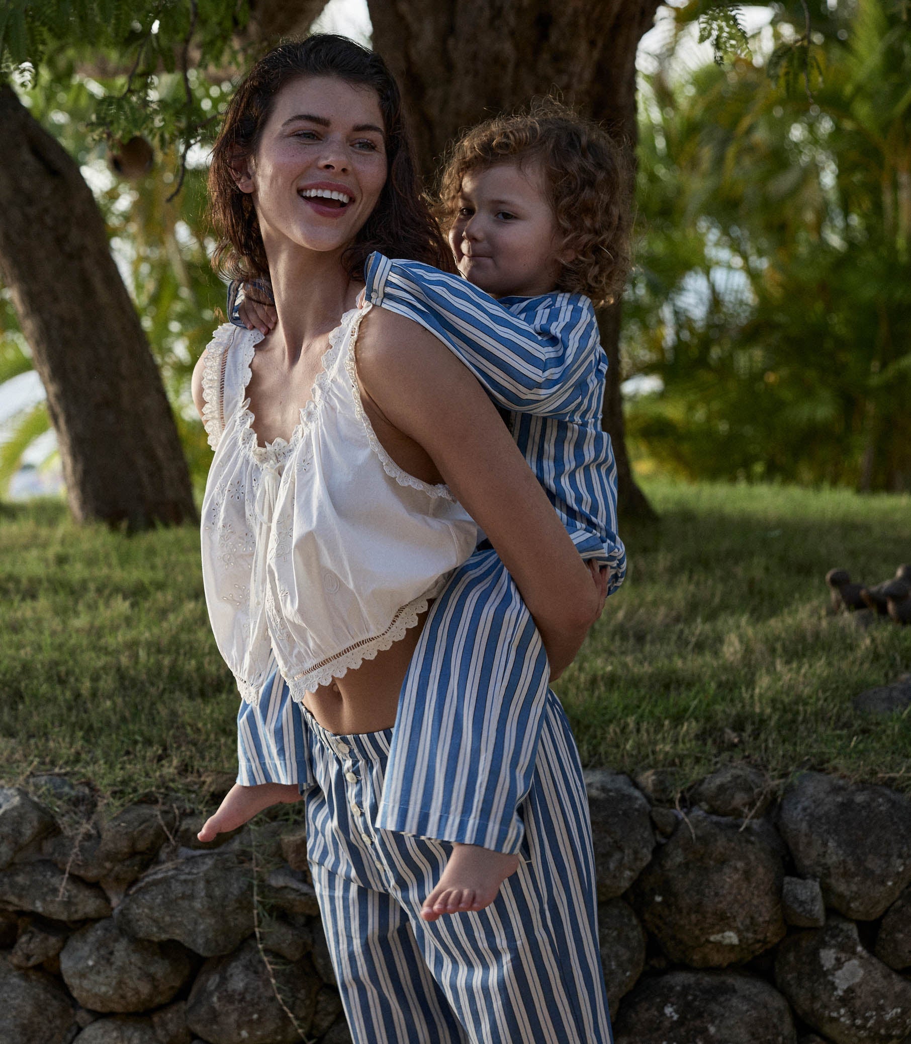 DÔEN Kids Little Morgan Pant - Lucerne Stripe