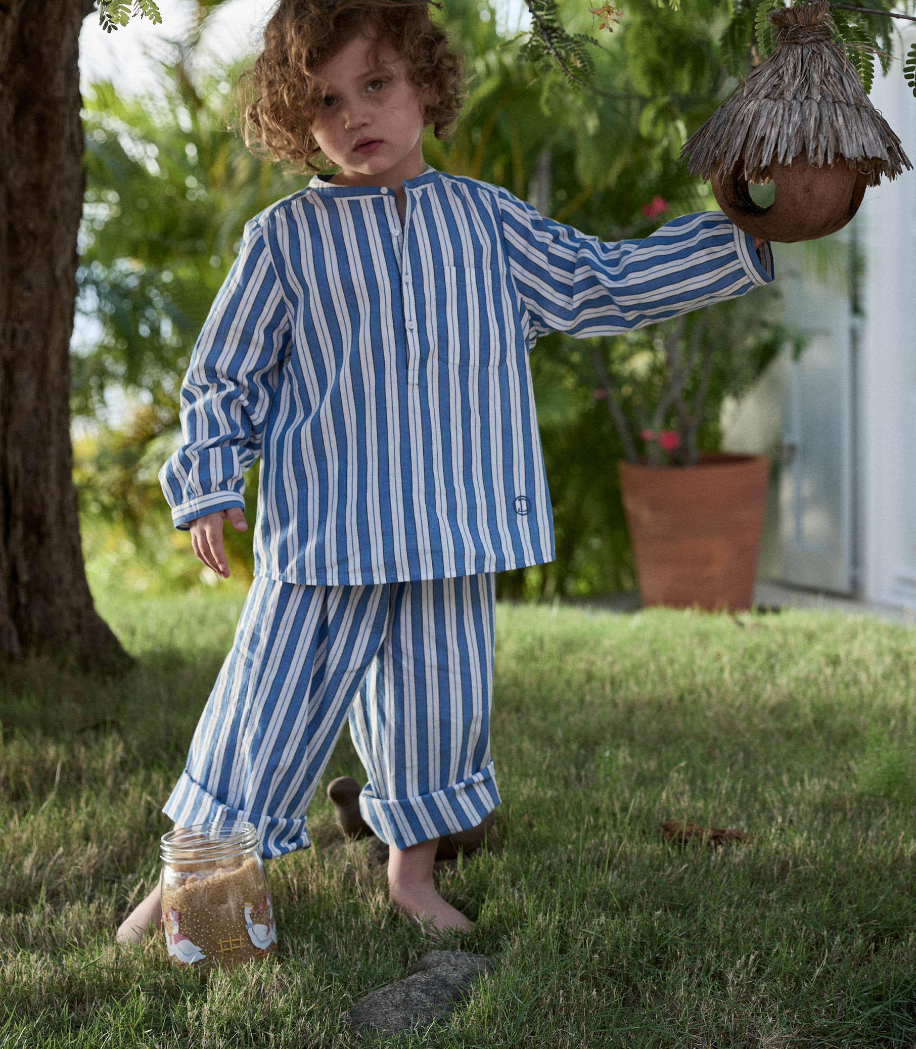 DÔEN Kids Robbie Top - Lucerne Stripe