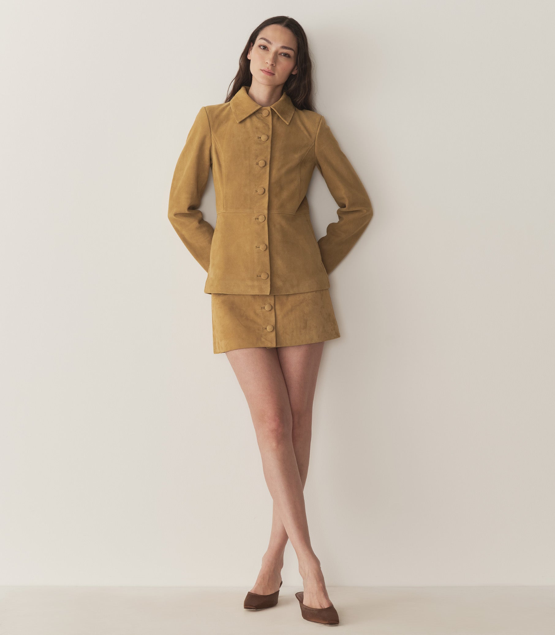 DÔEN Women Courtney Skirt - Light Camel