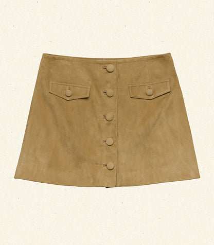 DÔEN Women Courtney Skirt - Light Camel
