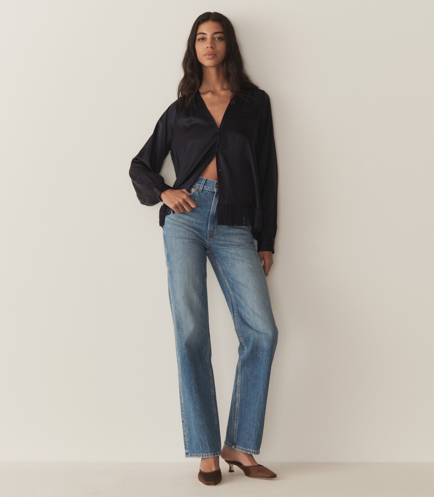 DÔEN Women Candace Top - Deep Navy