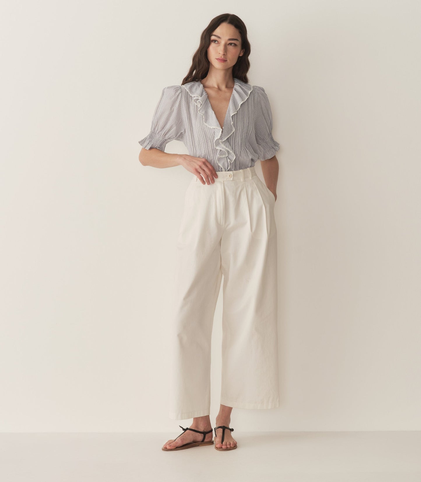DÔEN Women Henri Top - Adelaide Stripe