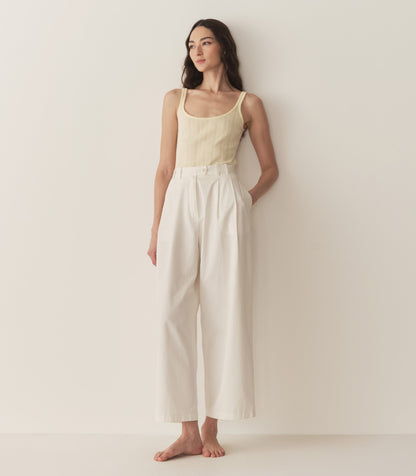 DÔEN Women Shae Tank - Creme Citron Quelle Jolie Pointelle