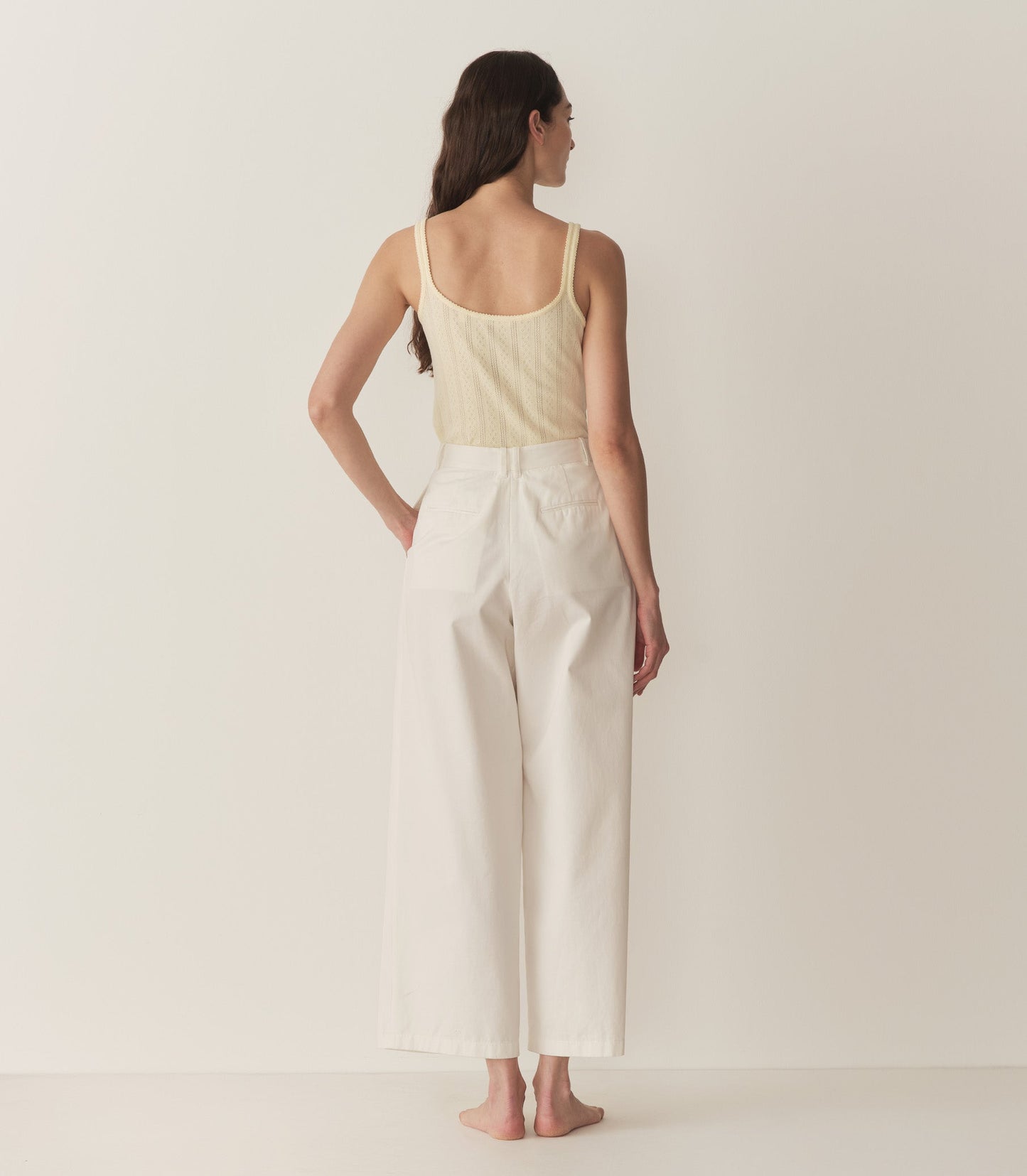 DÔEN Women Shae Tank - Creme Citron Quelle Jolie Pointelle