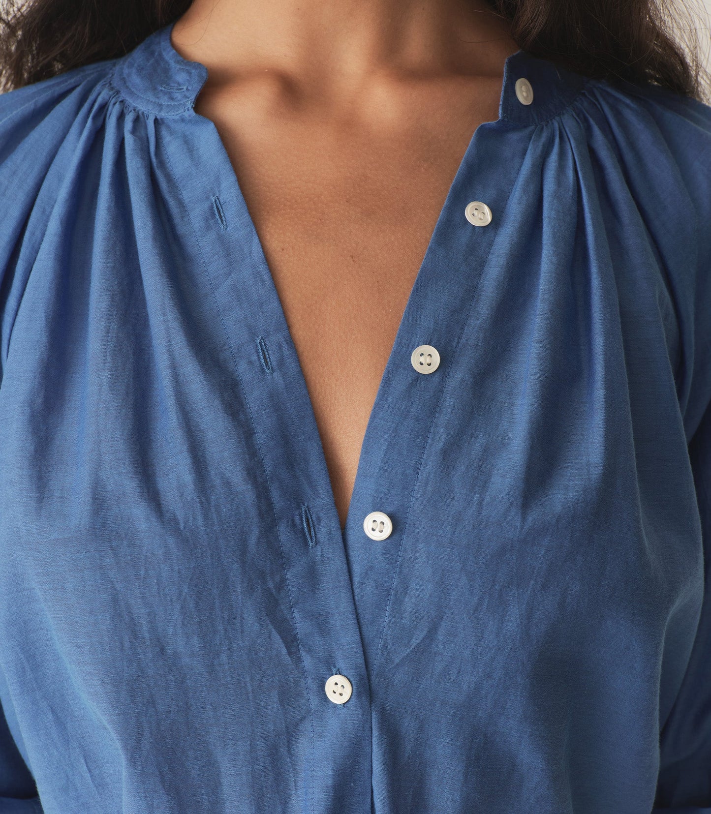 DÔEN Women Julienne Top - Santorini Blue