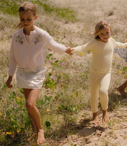 DÔEN Kids Petit Gardenia Cardigan - Pink Daisy